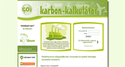 Desktop Screenshot of karbonkalkulator.hu